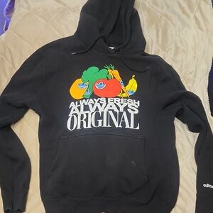 Adidas Black Hoodie with Colorful Graphic